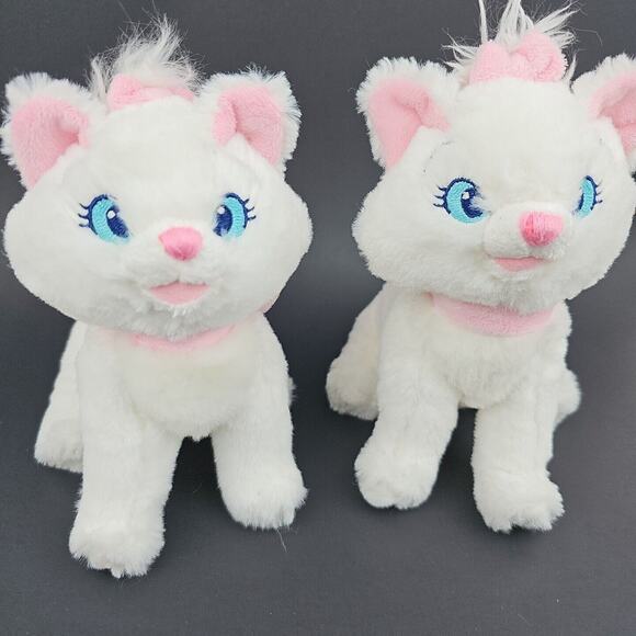 2 Disney Aristocats Marie Plush White Cat Disney Cute Stuffed Animal Kitten 6 in - Picture 2 of 15